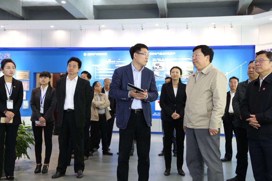 湖南省委常委、省人民政府常務(wù)副省長陳向群一行蒞臨威勝電氣產(chǎn)業(yè)園